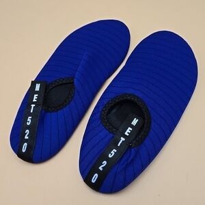MET520 Men Women Kids Blue Striped Water Shoes Socks Slip On Beach Pool‎  38/39